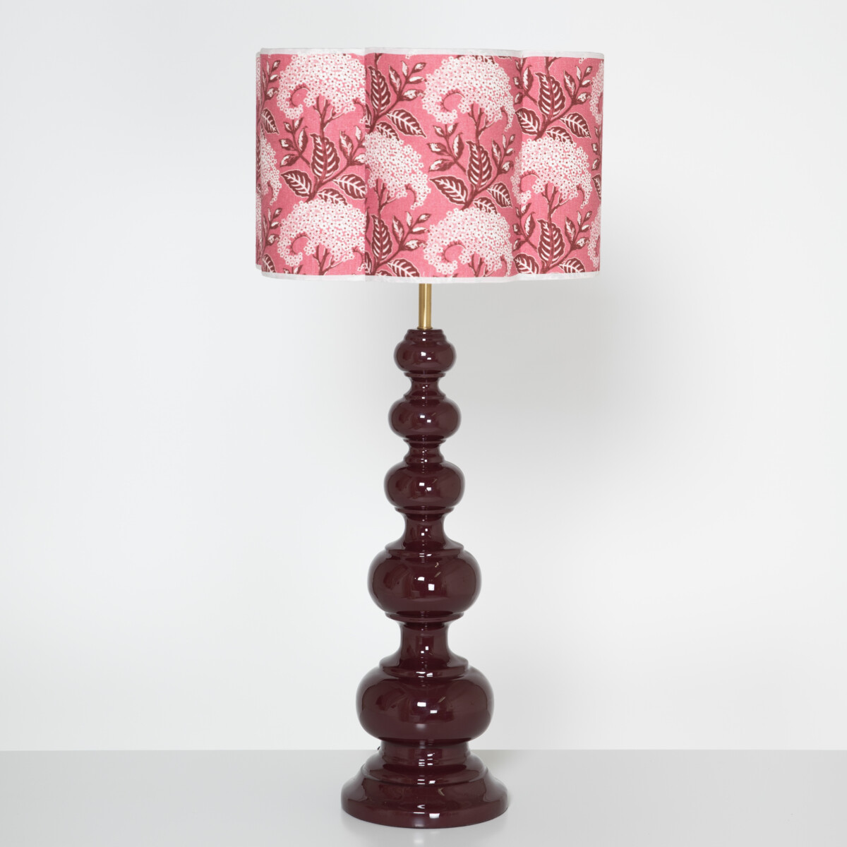 PIE DE LAMPARA TUCANA BURDEOS