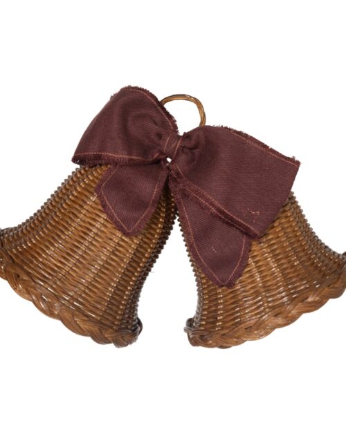 CAMPANAS NAVIDAD, DECORACION NAVIDAD, CAMPANAS RATAN, INDIETRO