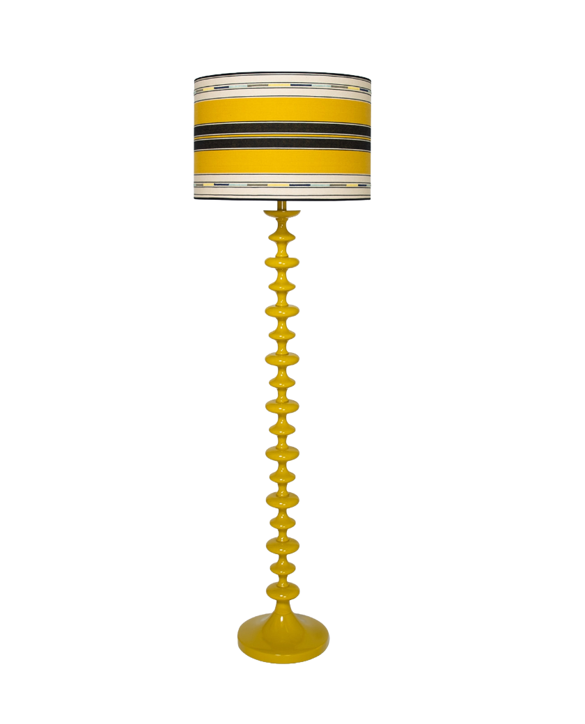 PIE DE LÁMPARA, LACA BRILLO, INDIETRO