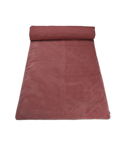 plaid terciopelo rosa, haomy, edredón, pie de cama terciopelo, indietro