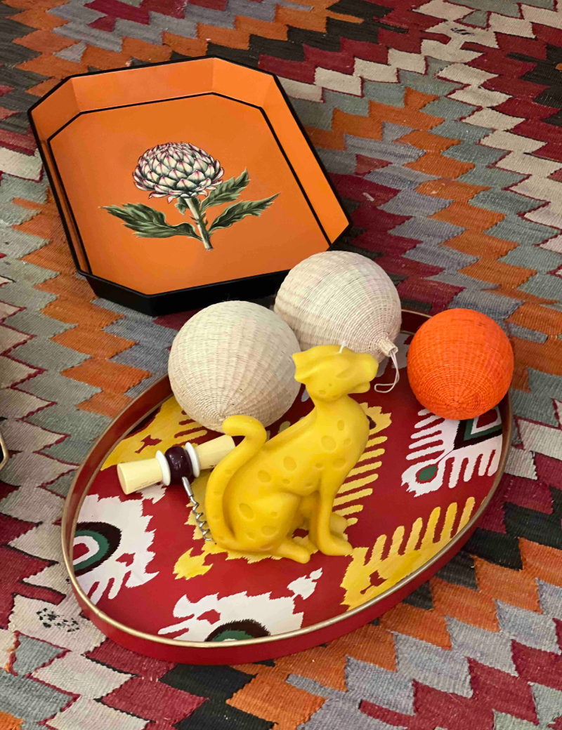 bandejas pintadas a mano, les ottomans, indietro