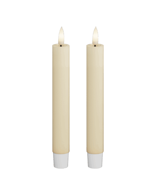 2 MINI VELAS LED CREMA