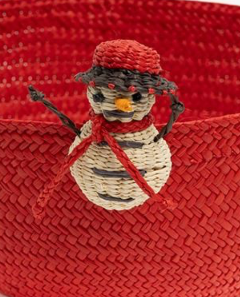 CESTA IRACA MUÑECO DE NIEVE