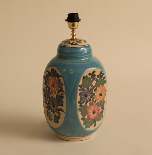 PIE DE LAMPARA MAGGIE AZUL