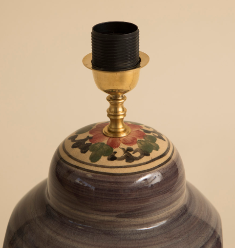 PIE DE LAMPARA MAGGIE MALVA - Imagen 3