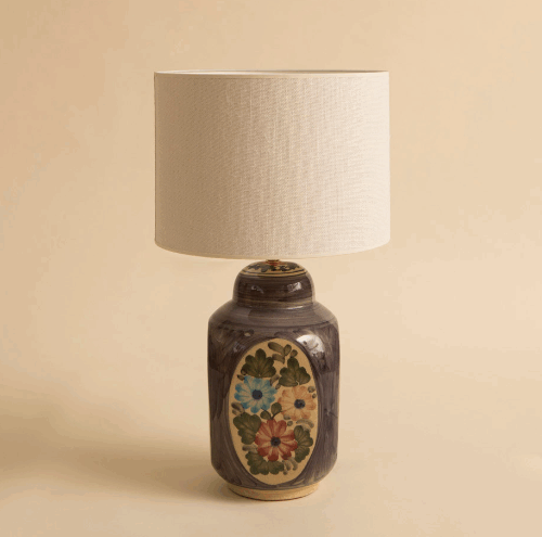 PIE DE LAMPARA MAGGIE MALVA