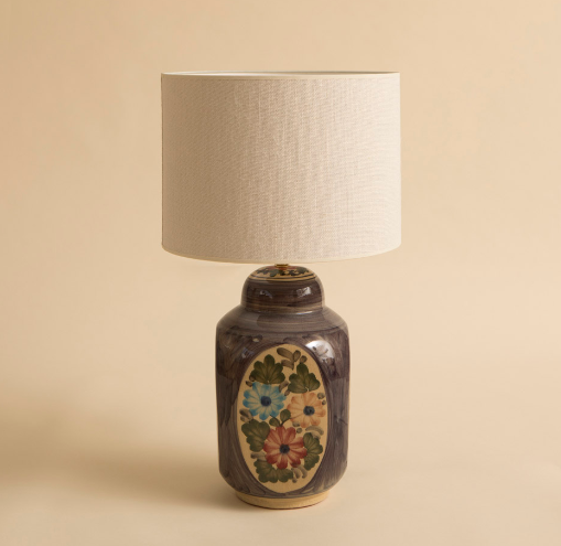 PIE DE LAMPARA MAGGIE MALVA