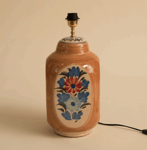 PIE DE LAMPARA MAGGIE NARANJA