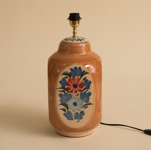 PIE DE LAMPARA MAGGIE NARANJA