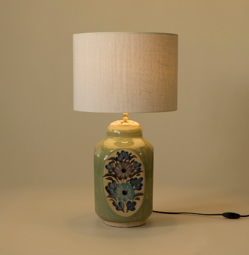 PIE DE LAMPARA MAGGIE VERDE