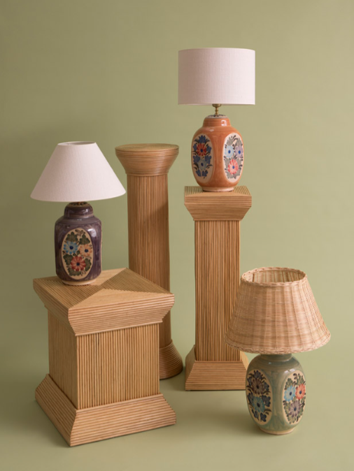 PIE DE LAMPARA MAGGIE MALVA - Imagen 2