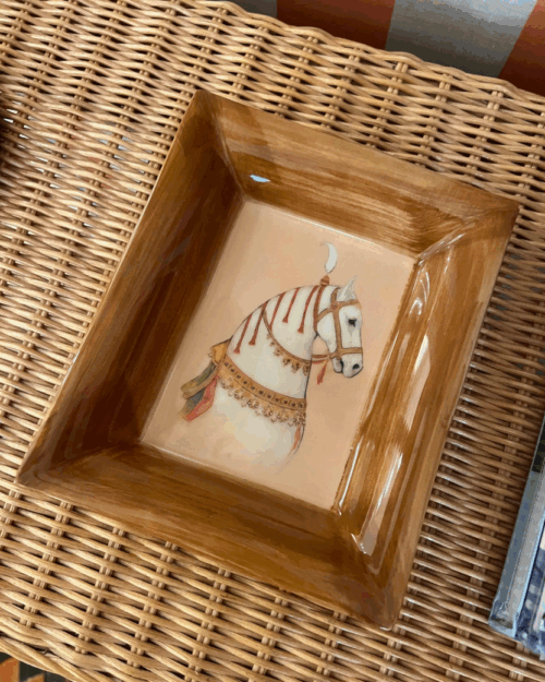 cenicero pintado a mano, vacía bolsillos, indietro