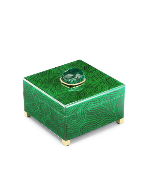 caja malaquita, caja piedra preciosa , cajas decorativas