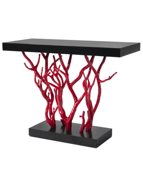 consola coral, consolas indietro