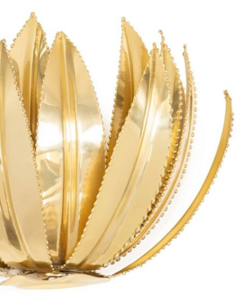 aplique latón, aplique latón palmera