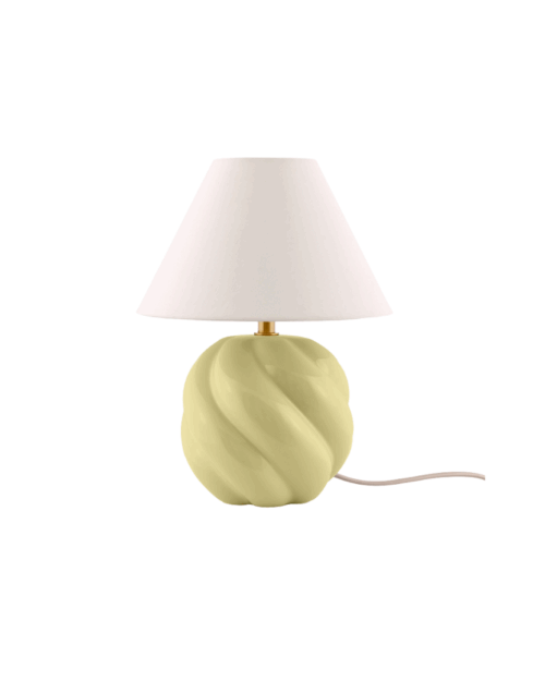 lámpara cerámica verde