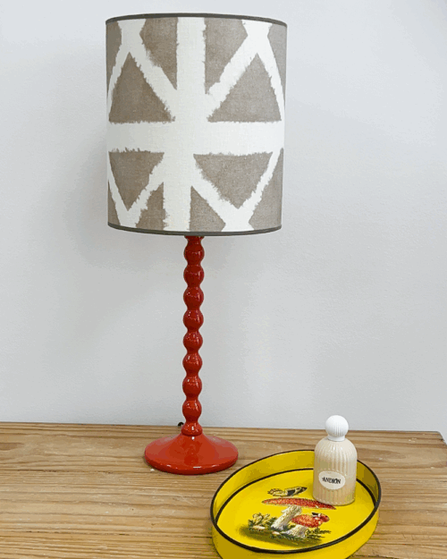 lámparas torneadas, lámparas laca