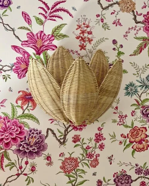 PANTALLA APLIQUE FLOR