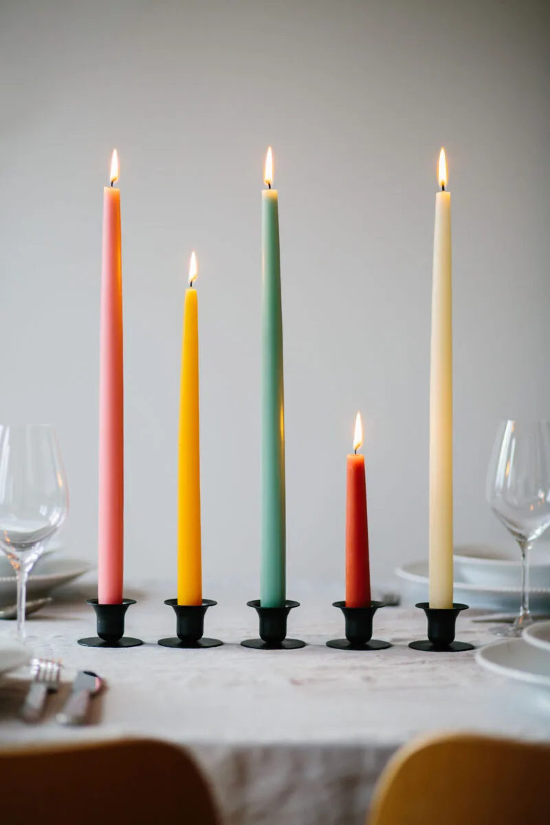 VELAS LARGAS BEIGE - Imagen 2