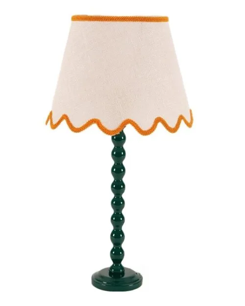 PIE DE LAMPARA BOLAS VERDE