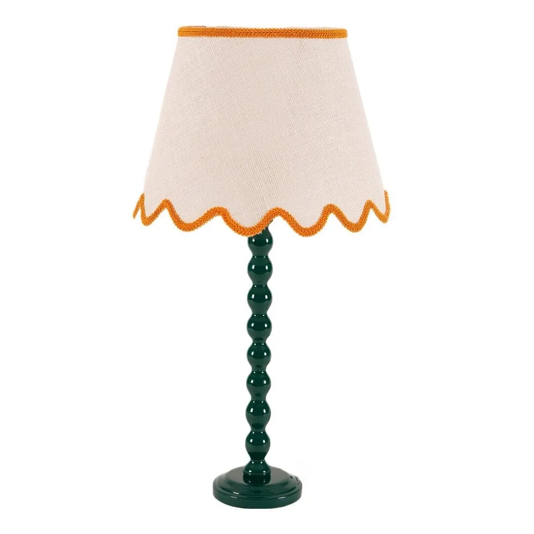 PIE DE LAMPARA BOLAS  VERDE