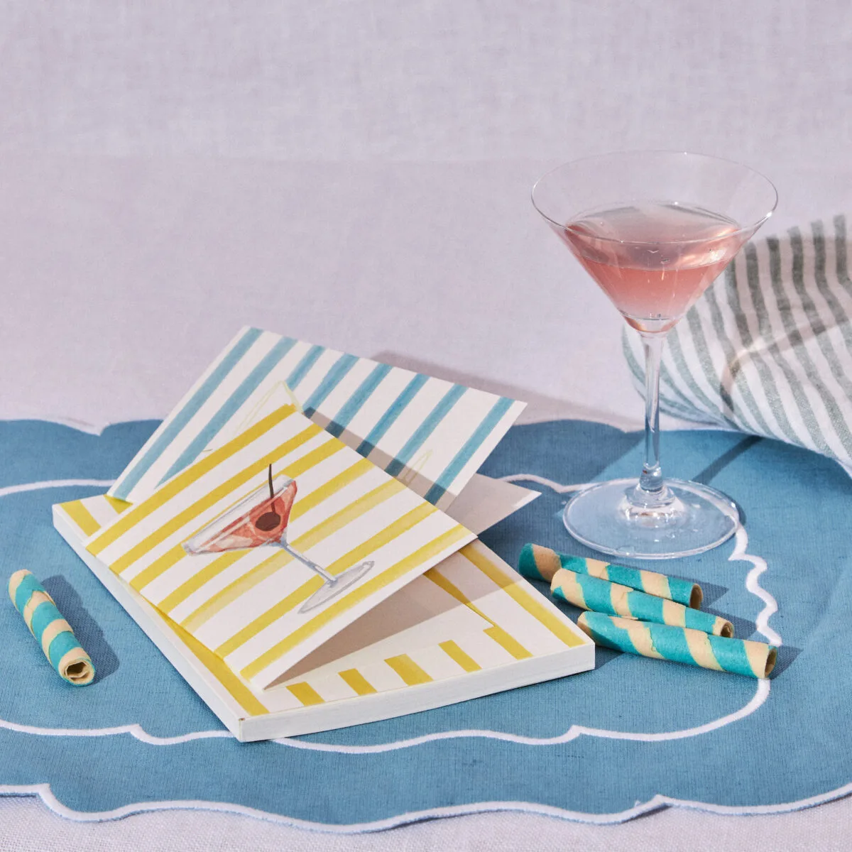 TARJETONES FELICITACION RAYAS - Imagen 2