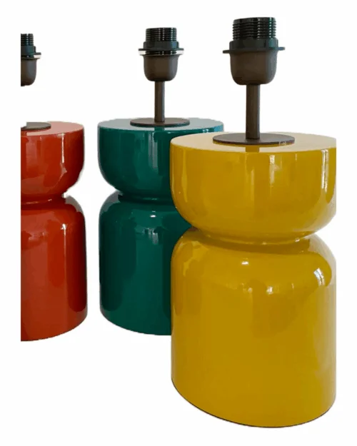 PIE DE LAMPARA LOOP AMARILLO