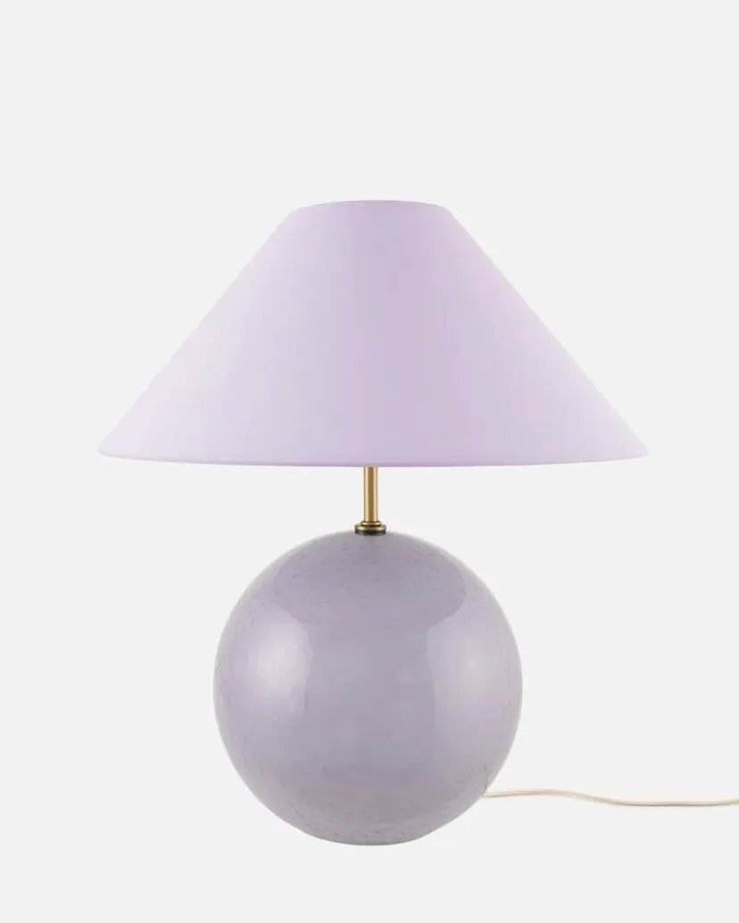 PIE DE LAMPARA IRIS LAVANDA