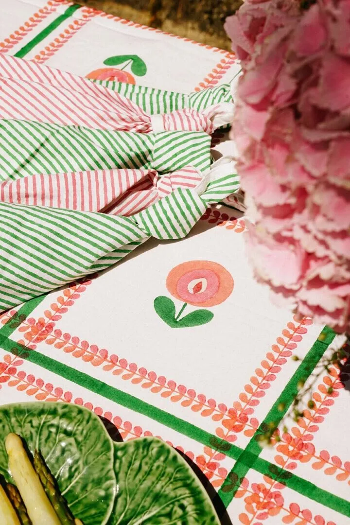 2 SERVILLETAS RAYAS MALVA - Imagen 2