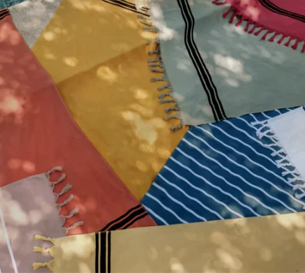 TOALLA PLAYA SALMÓN