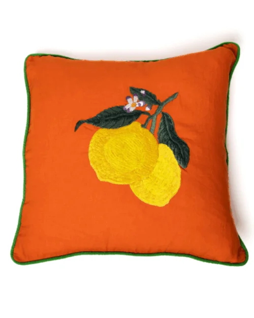 cojines bordados, cojines les ottomans, cojines verano, indietro