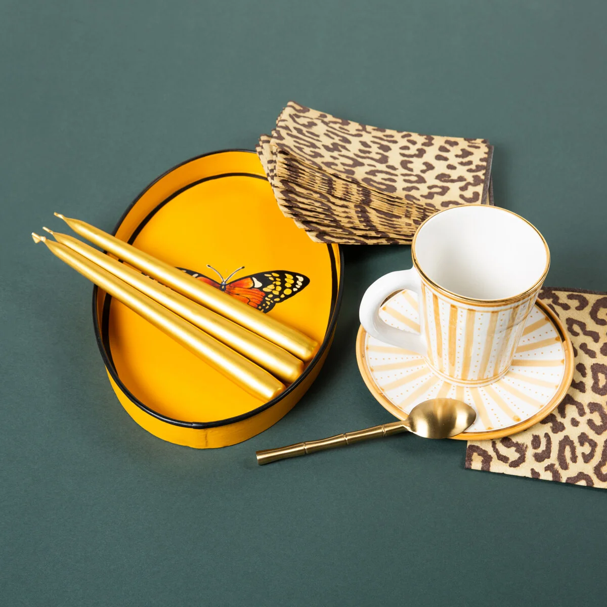 SET 2 VELAS DORADAS - Imagen 3