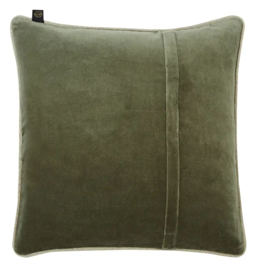 ALMOHADÓN VELVET VERDE KAKI - Imagen 4