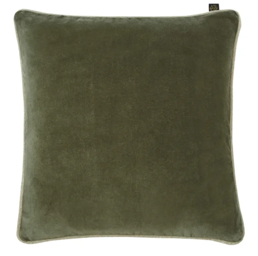 ALMOHADÓN VELVET VERDE KAKI - Imagen 3