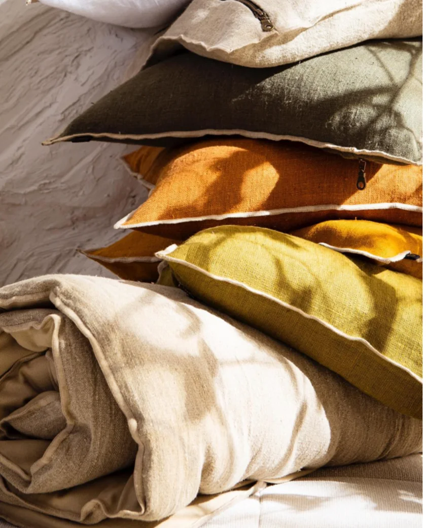 COJINES LINO, COJINES HAOMY, INDIETRO