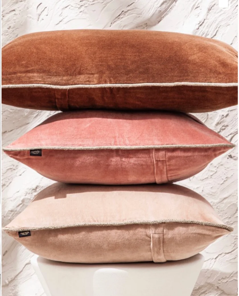 cojines terciopelo, haomy, indietro