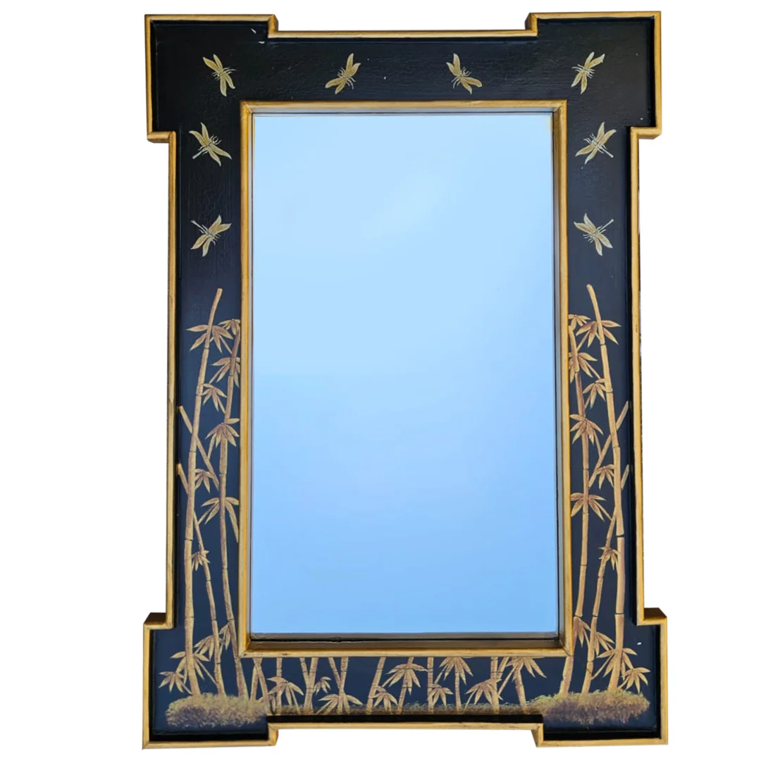 ESPEJO BAMBOO, ESPEJO PINTADO A MANO, ESPEJO INDIETRO, LES OTTOMANS