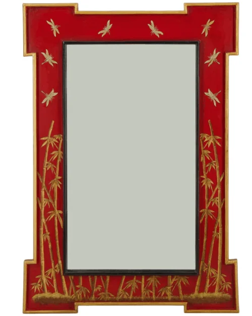 ESPEJO ROJO BAMBOO, LES OTTOMANS, INDIETRO