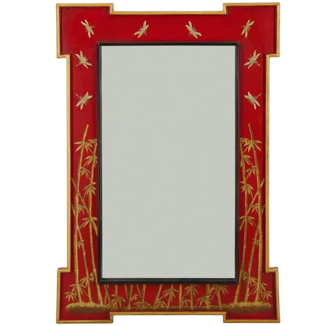 ESPEJO ROJO BAMBOO, LES OTTOMANS, INDIETRO