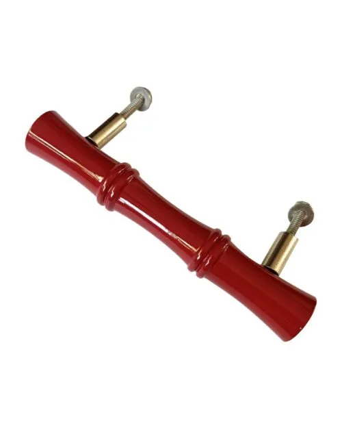 TIRADOR LACA ROJO, TIRADOR PUERTAS, TIRADOR BAMBU