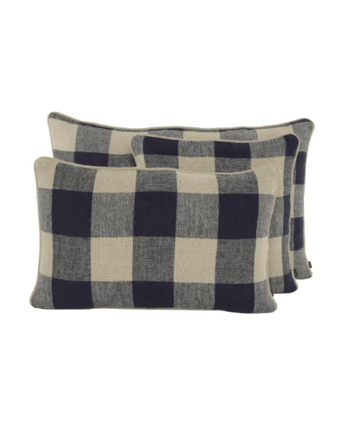 COJINES LINO CUADROD, HAOMY, INDIETRO