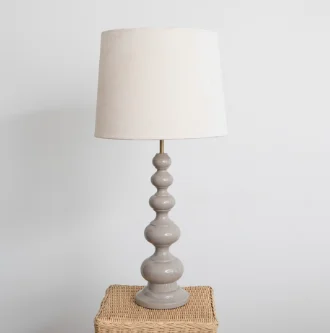 PIE DE LAMPARA TUCANA GRIS