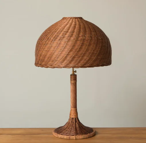 PIE DE LAMPARA RATAN ISABELLA - Imagen 3