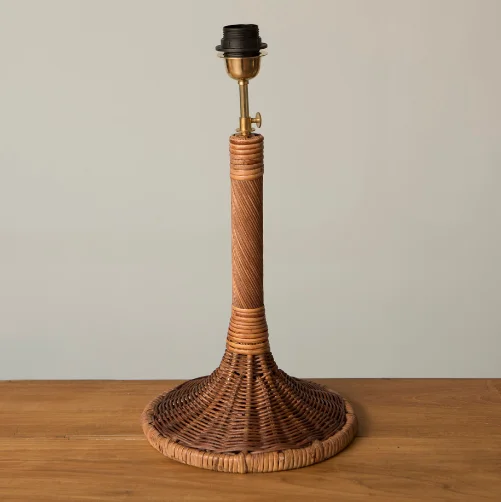 PIE DE LAMPARA RATAN ISABELLA - Imagen 2