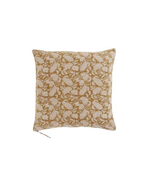 cojines lino, cojines flores, indietro