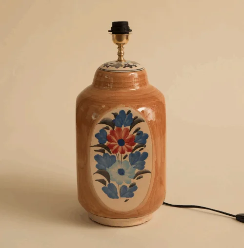 PIE DE LAMPARA MAGGIE NARANJA