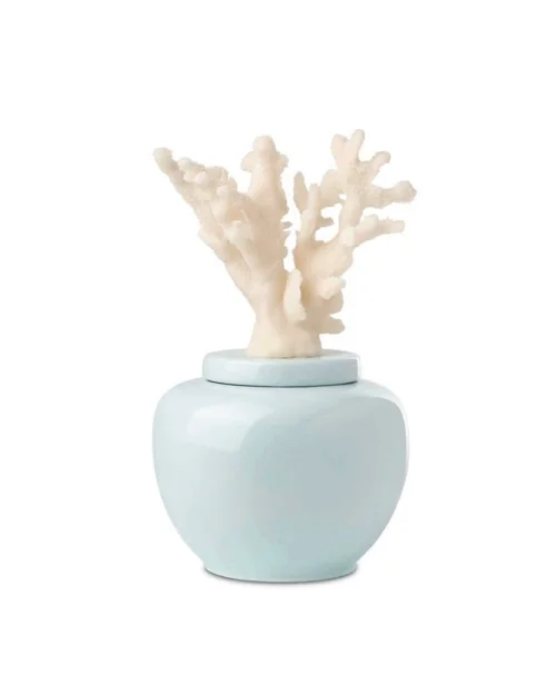 CAJA CERAMICA , TIBOR, CORAL